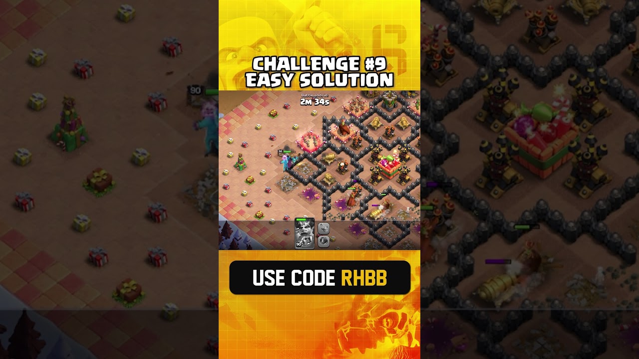 EASILY Triple the Controllable Heroes Challenge 9 in Clash of Clans 