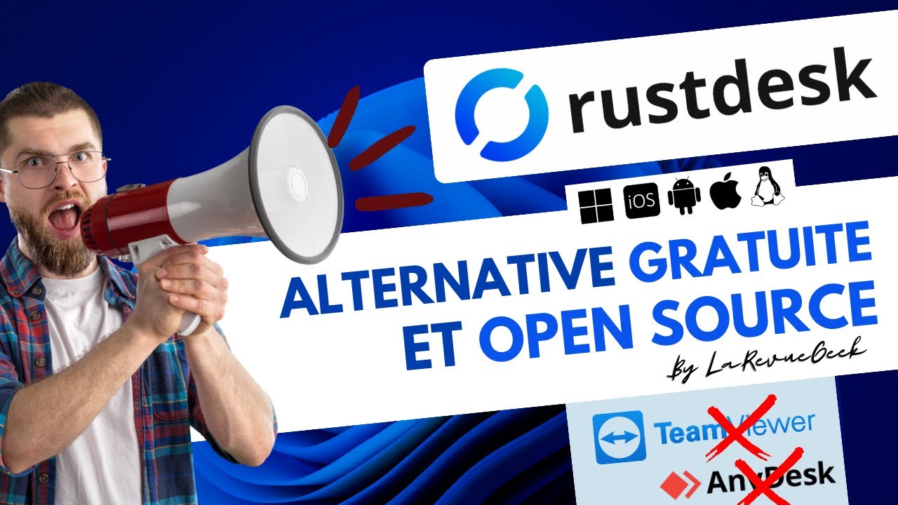 Rustdesk l'aternative Open source et gratuite à TeamViewer et Anydesk !