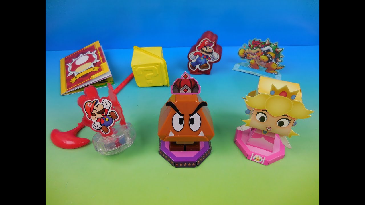 2016 NINTENDO MARIO and LUIGI PAPER JAM SET OF 5 SONIC DRIVE-IN COLLECTION VIDEO REVIEW