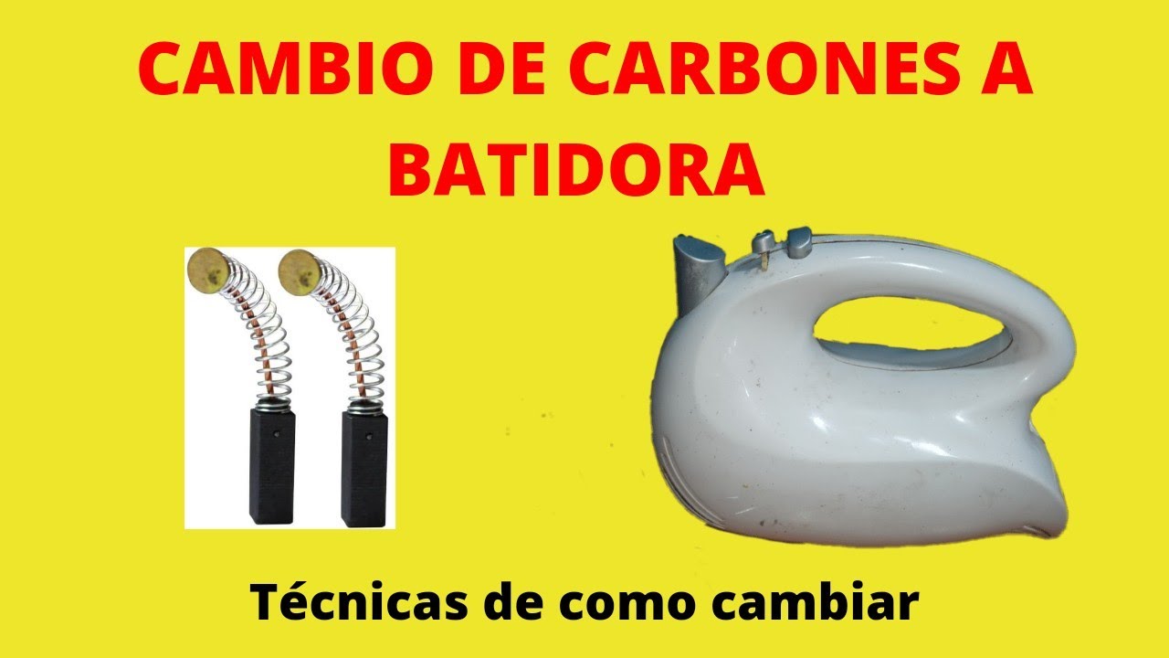 como cambiar carbones de batidora OSTER