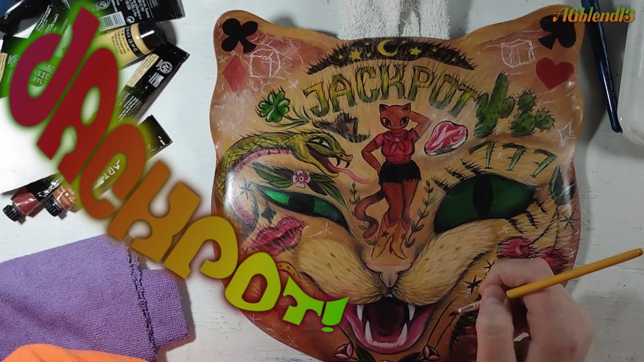 I struck gold with JACKPOT!!! ... Pop surrealism painting process ...