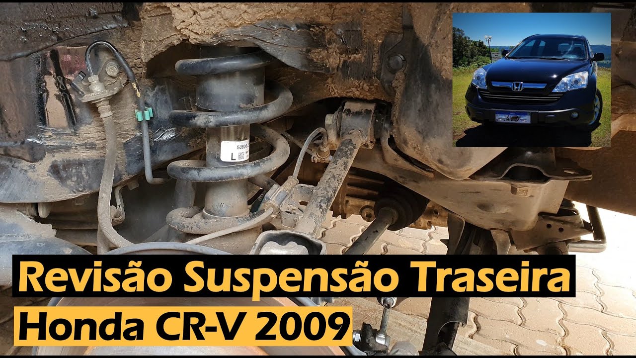 Revisando a Suspensão Traseira - Honda CR-V 2009 - Parte 1/2 - 4K
