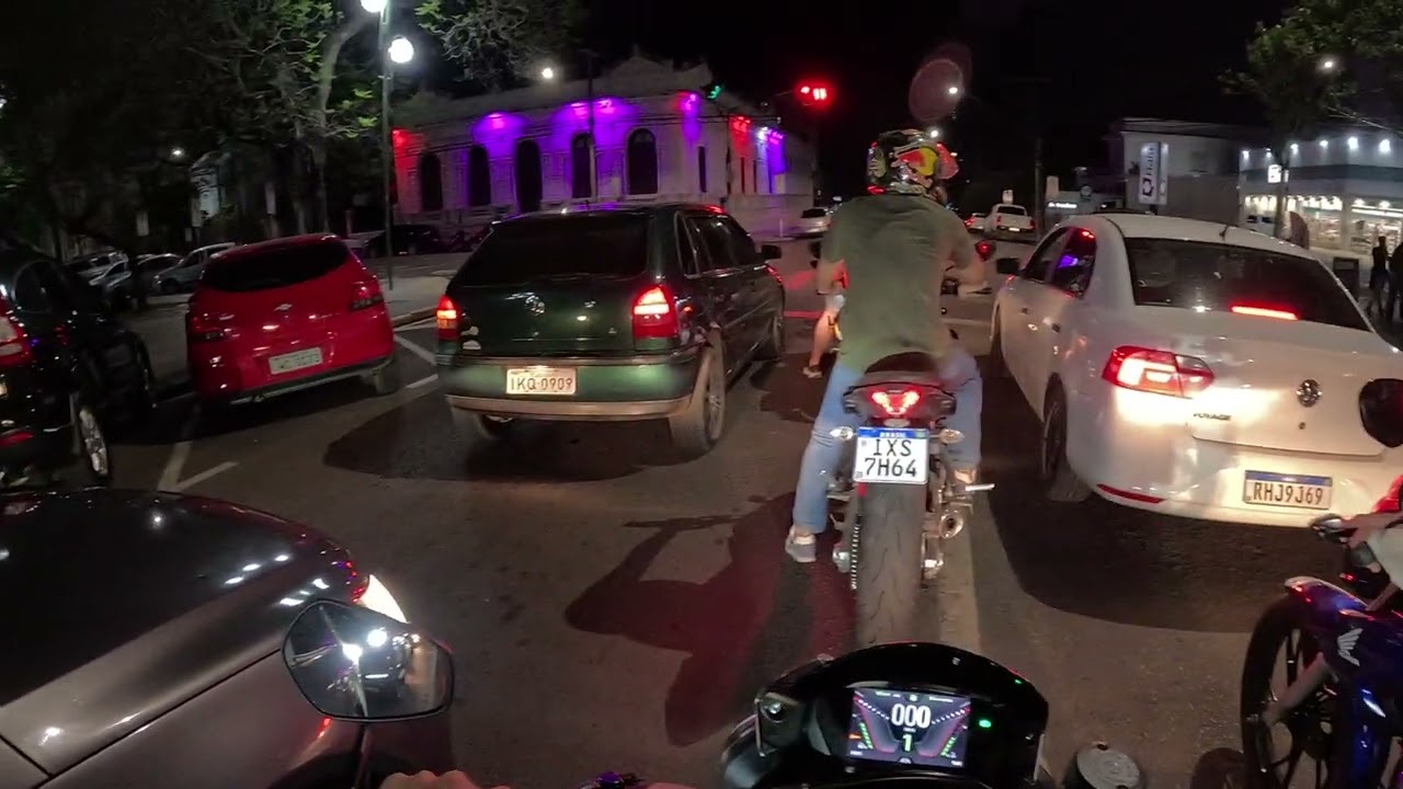 Street Triple 765 RS x Ninja ZX10 x MT-07 pelas ruas  Uruguaiana RS 4K