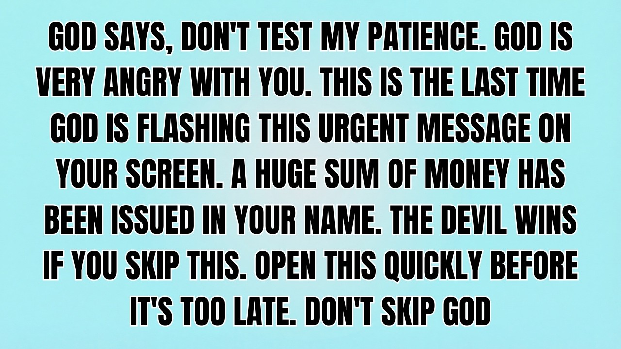 🔴GOD SAYS, YOUR MONEY MIRACLE HAS FINALLY ARRIVED, BUT YOUR ANGEL IS NOT ALLOWING YOU TO SKIP GOD..