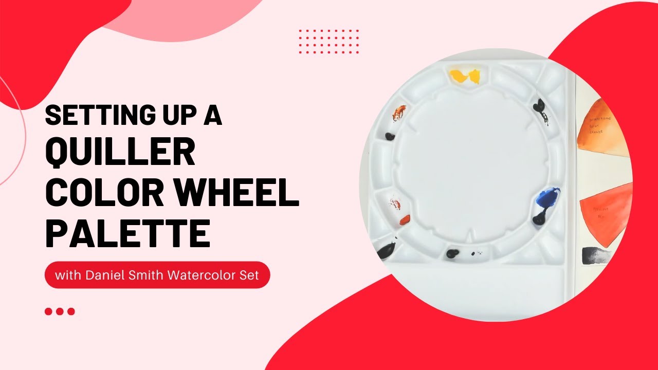 Setting up a Jack Richeson Stephen Quiller Round Color Wheel Palette with Daniel Smith Watercolor