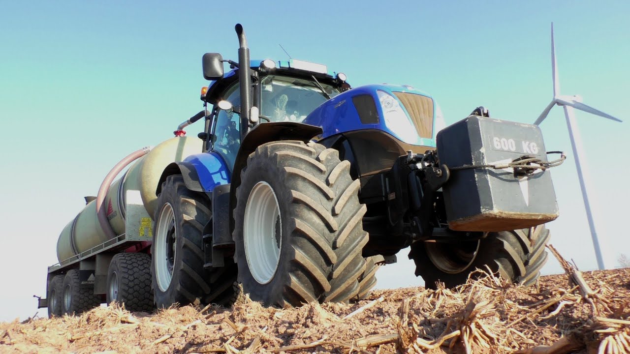 CLAAS XERION 3800 Saddle Trac & 2x New Holland T7, Fendt 930 - Gülleeinarbeitung