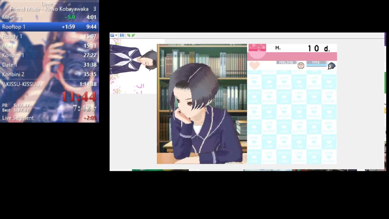 (Speedrun) Love Plus - Rinko Kobayawaka [Friend Mode] - English Patch in 1:08:08
