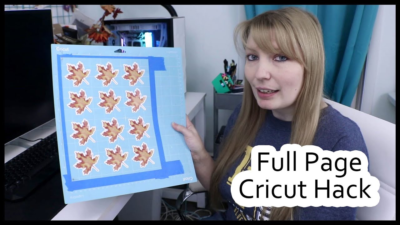 Full Page Cricut Hack Tutorial Part 2 // Cricut Explore Air 2 Stickers
