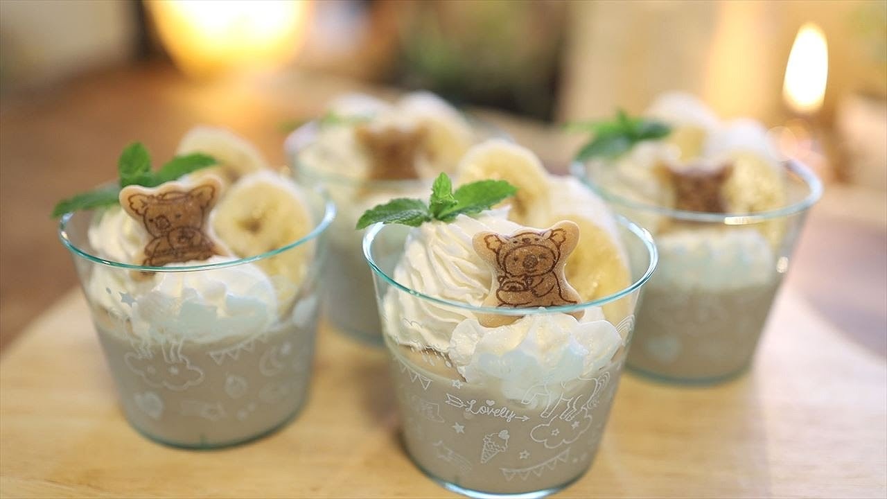 ジューサーで簡単☆バナナムースの作り方 Easy Banana Mousse｜Coris cooking