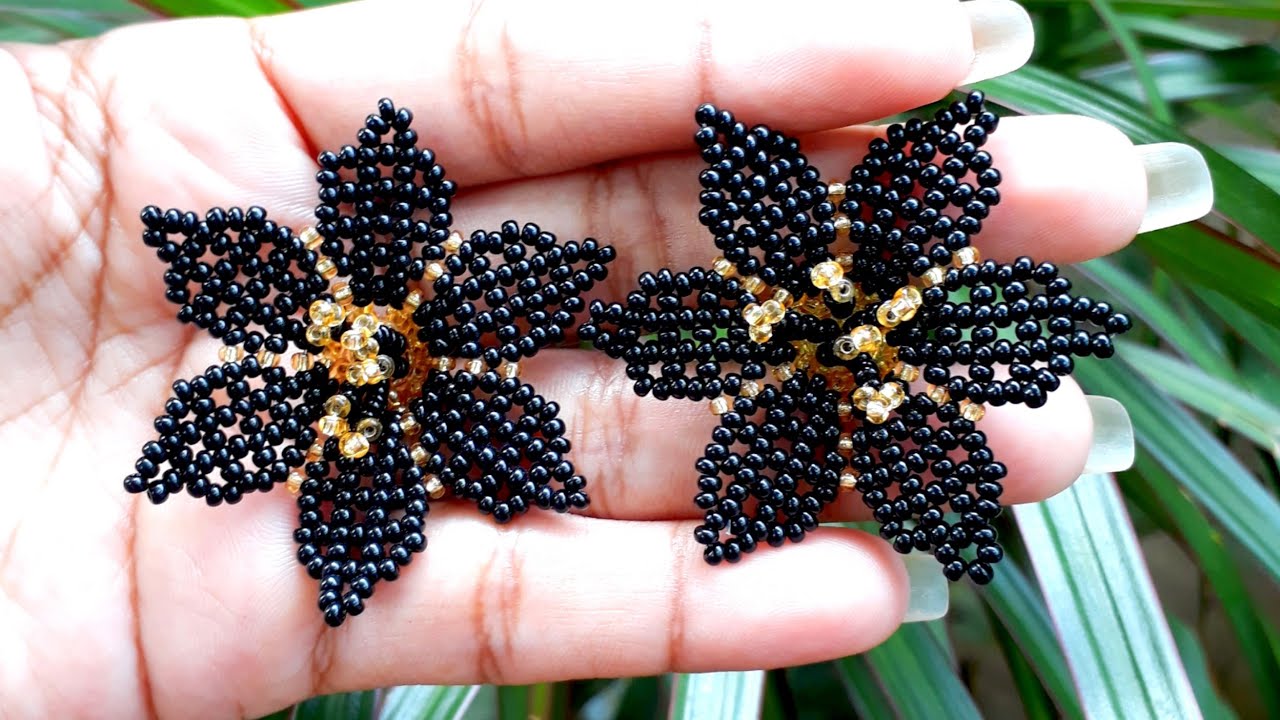 🌸FLOR DE SEIS PÉTALOS EN MOSTACILLA 🌸/Bisuteria / Manualidades