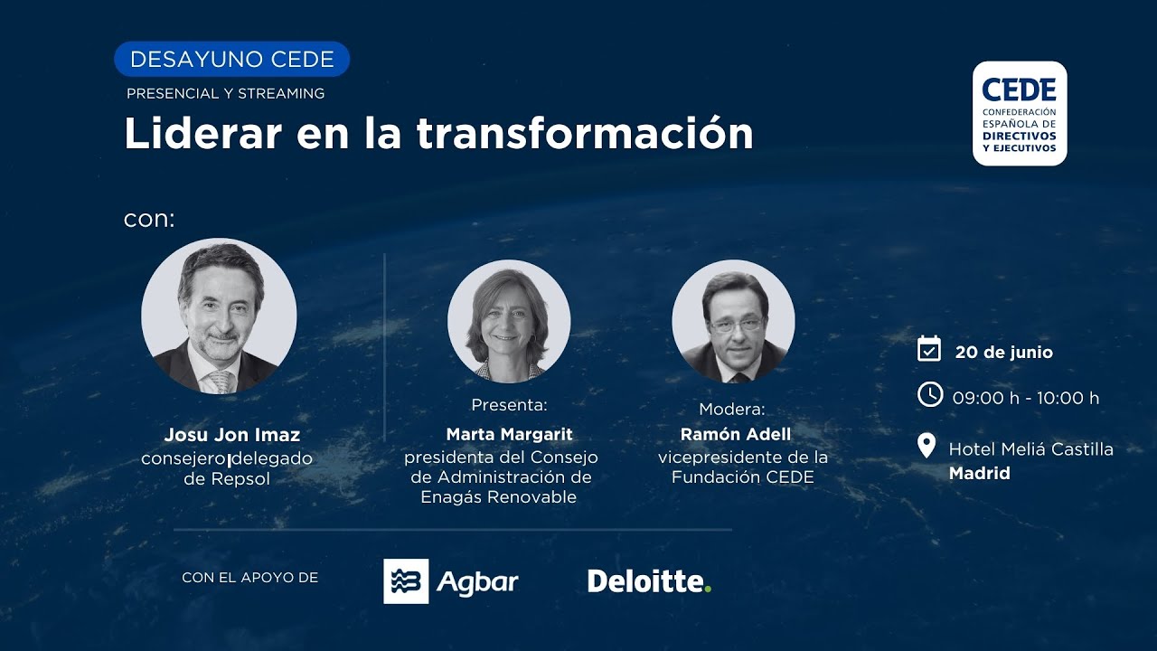 Desayuno CEDE con Josu Jon Imaz