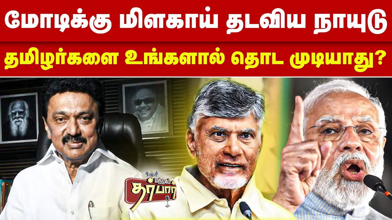 மோடிக்கு மிளகாய் தடவிய நாயுடு | தமிழர்களை உங்களால் தொட முடியாது? Chandrababu Naidu |Modi| MK Stalin