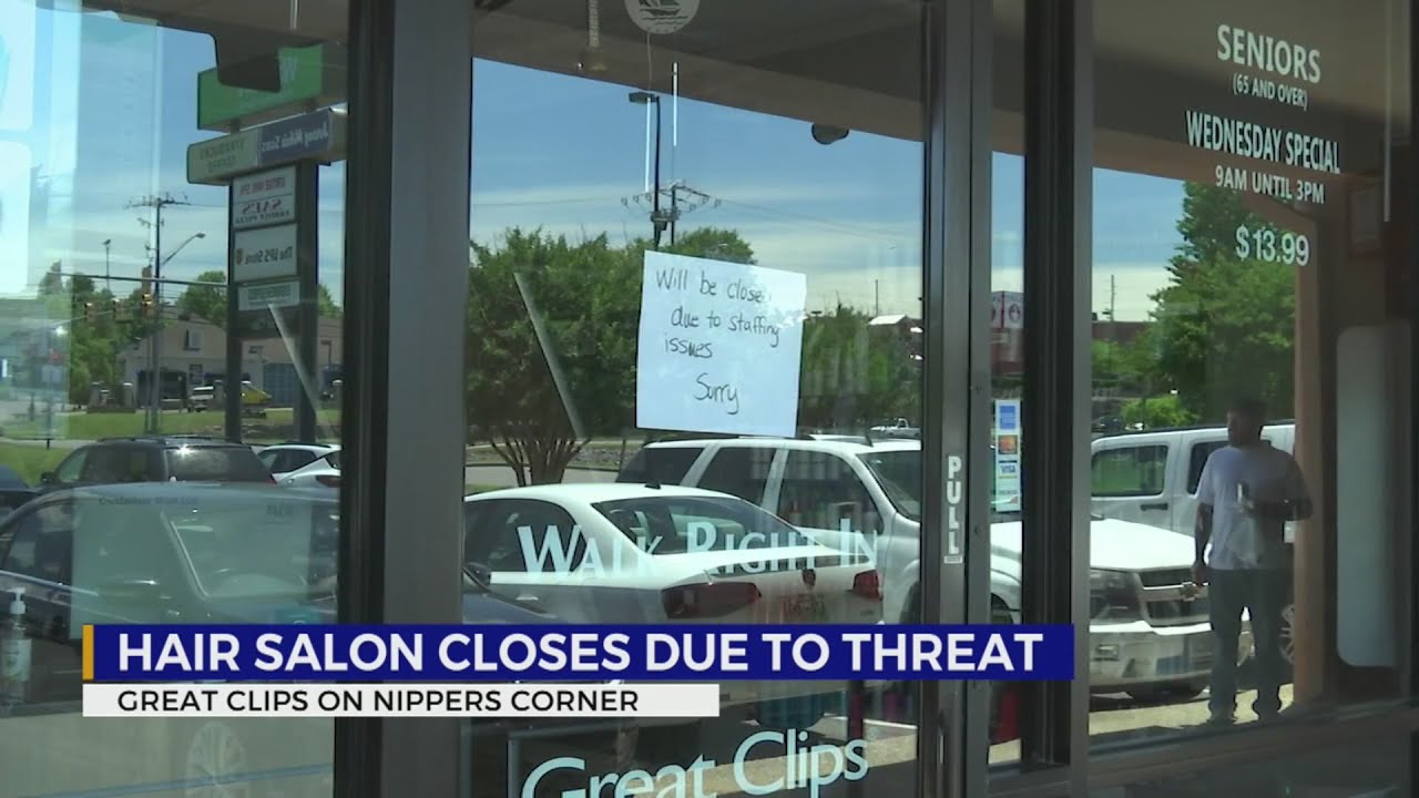 Hair salon closes due to threat