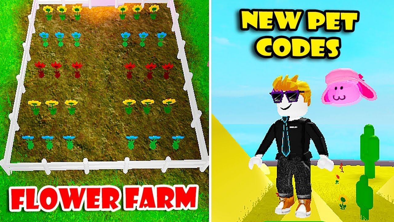 New Update! FLOWER FARM + NEW Pet CODES in Lawn Mowing Simulator! [Roblox]