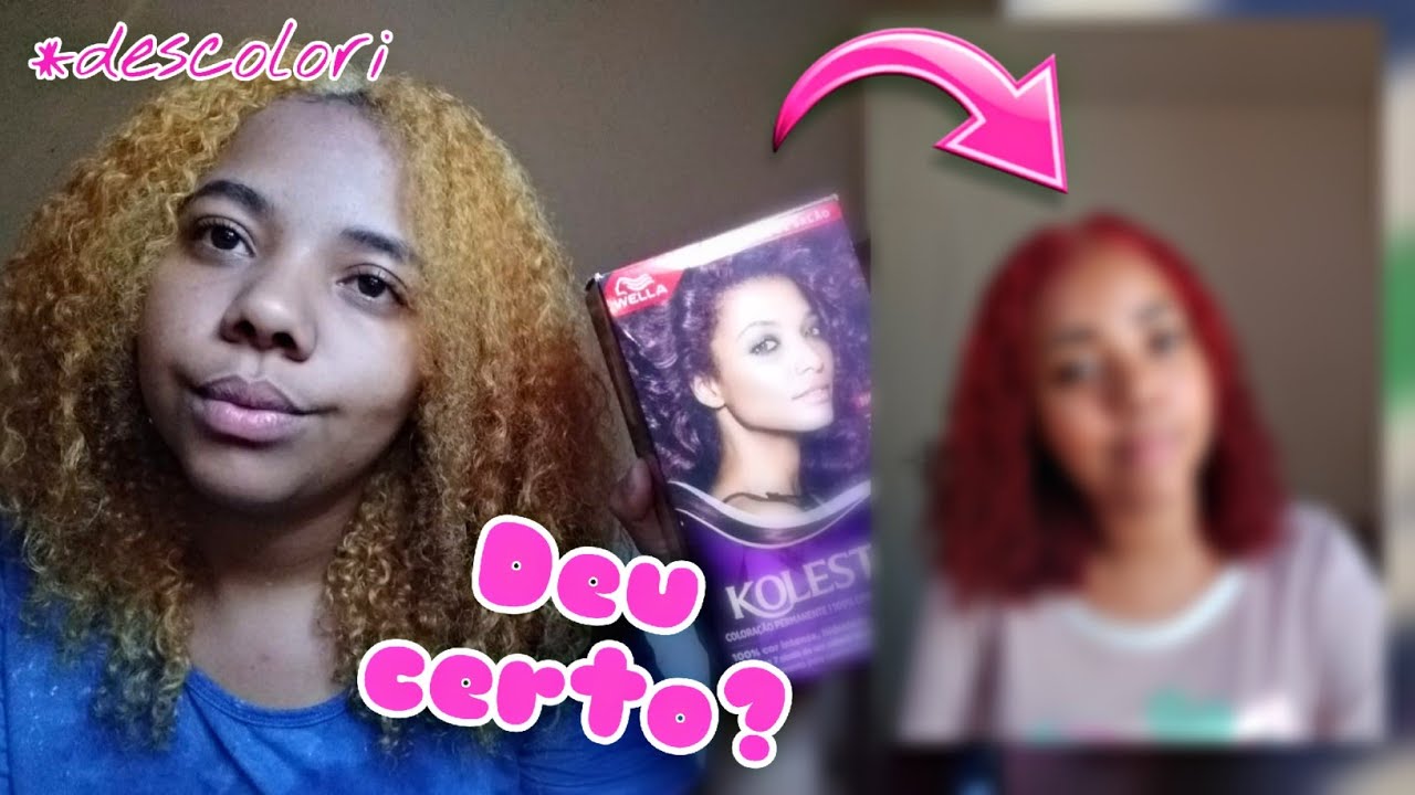 Pintando o cabelo de Acaju púrpura Koleston 366 🥰Deu certo?