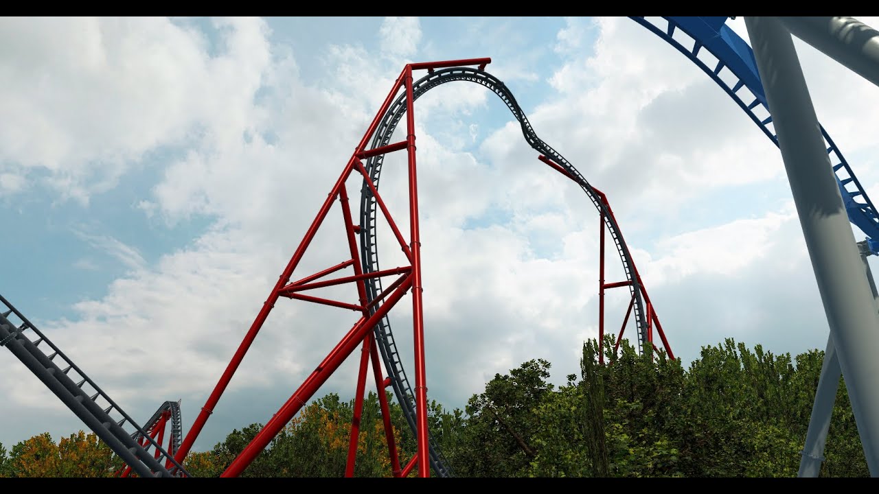 [Nolimits Coaster 2] Allegro (Day) - Intamin Hydraulic Launch Coaster (60fps)