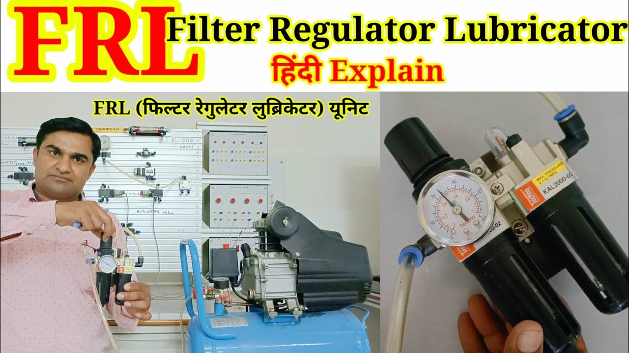 What is the FRL Unit //Filter // Regulator // Lubricator // Double Acting cylinder //Pneumatic