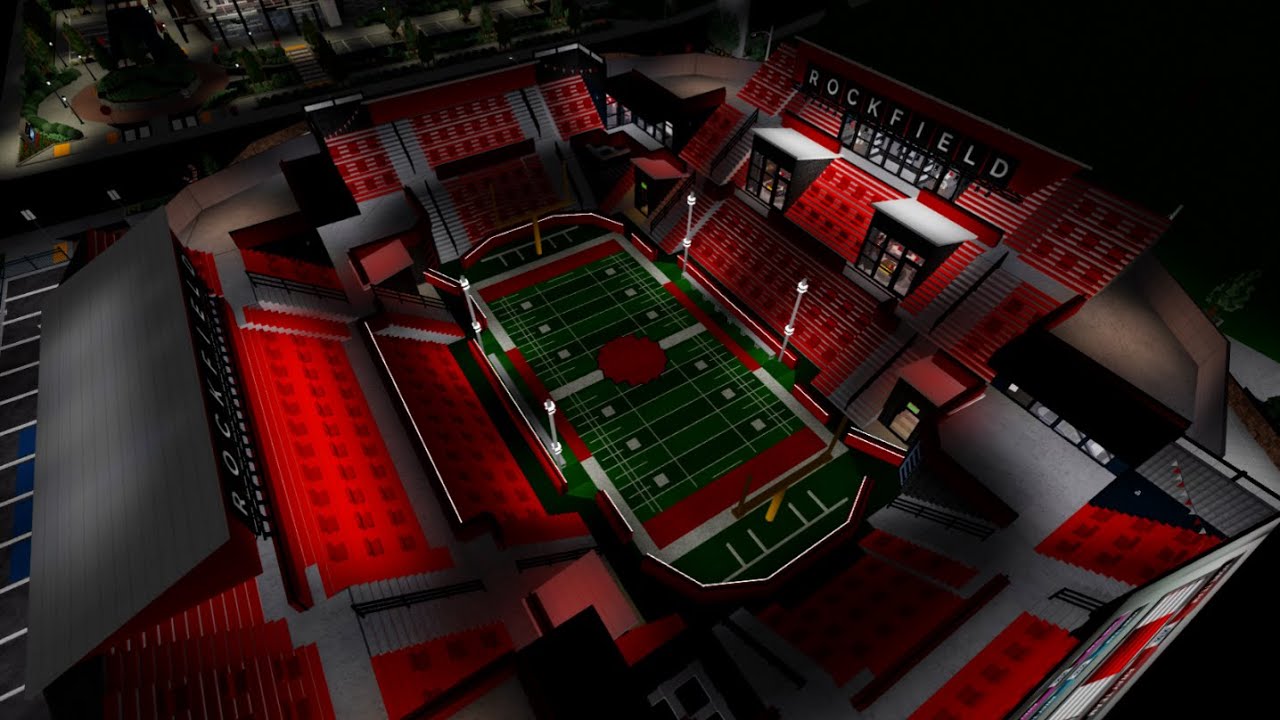 Bloxburg: Football Stadium SpeedBuild | ROBLOX Bloxburg | 1.1M