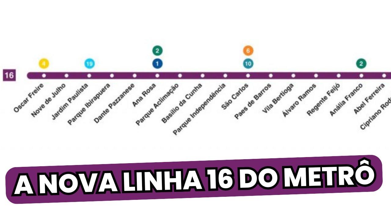 2025 SERÁ UM ANO DECISIVO  PARA O PROJETO DA LINHA 16-VIOLETA DO METRÔ