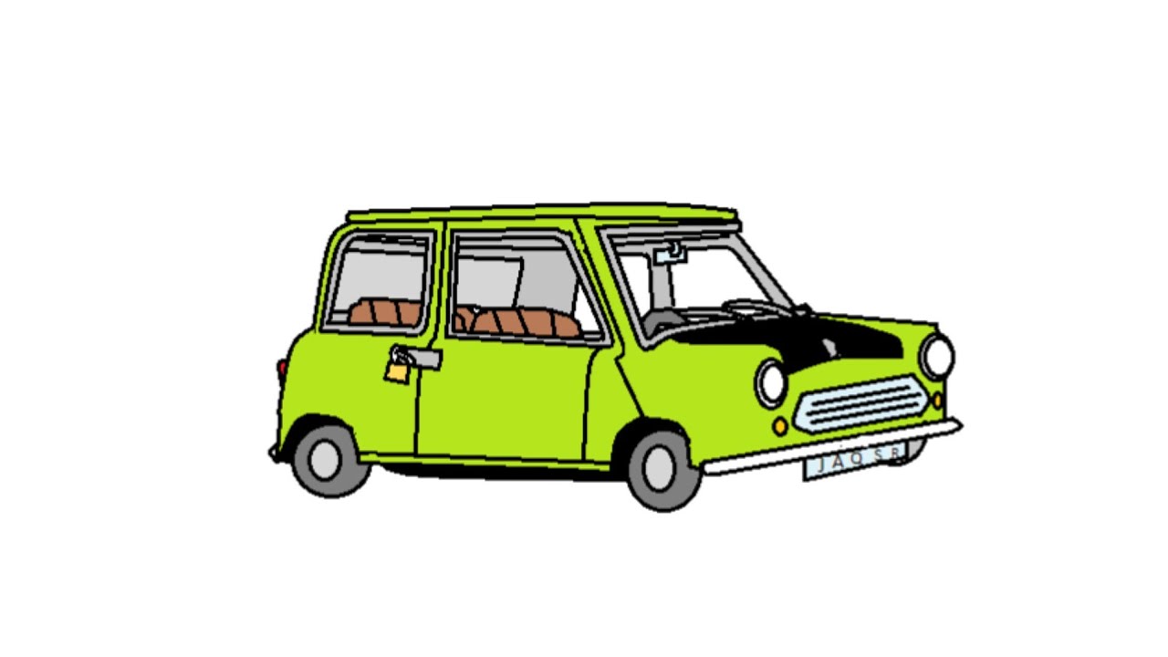 Mr.Bean Car Drawing in MS Paint | Mr.Bean Car | Drawing