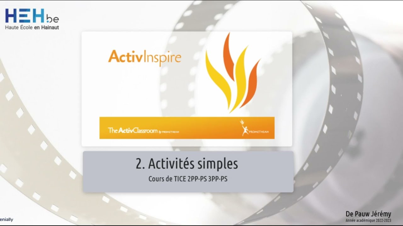 TBI ActivInspire - Partie 2: Activités simples
