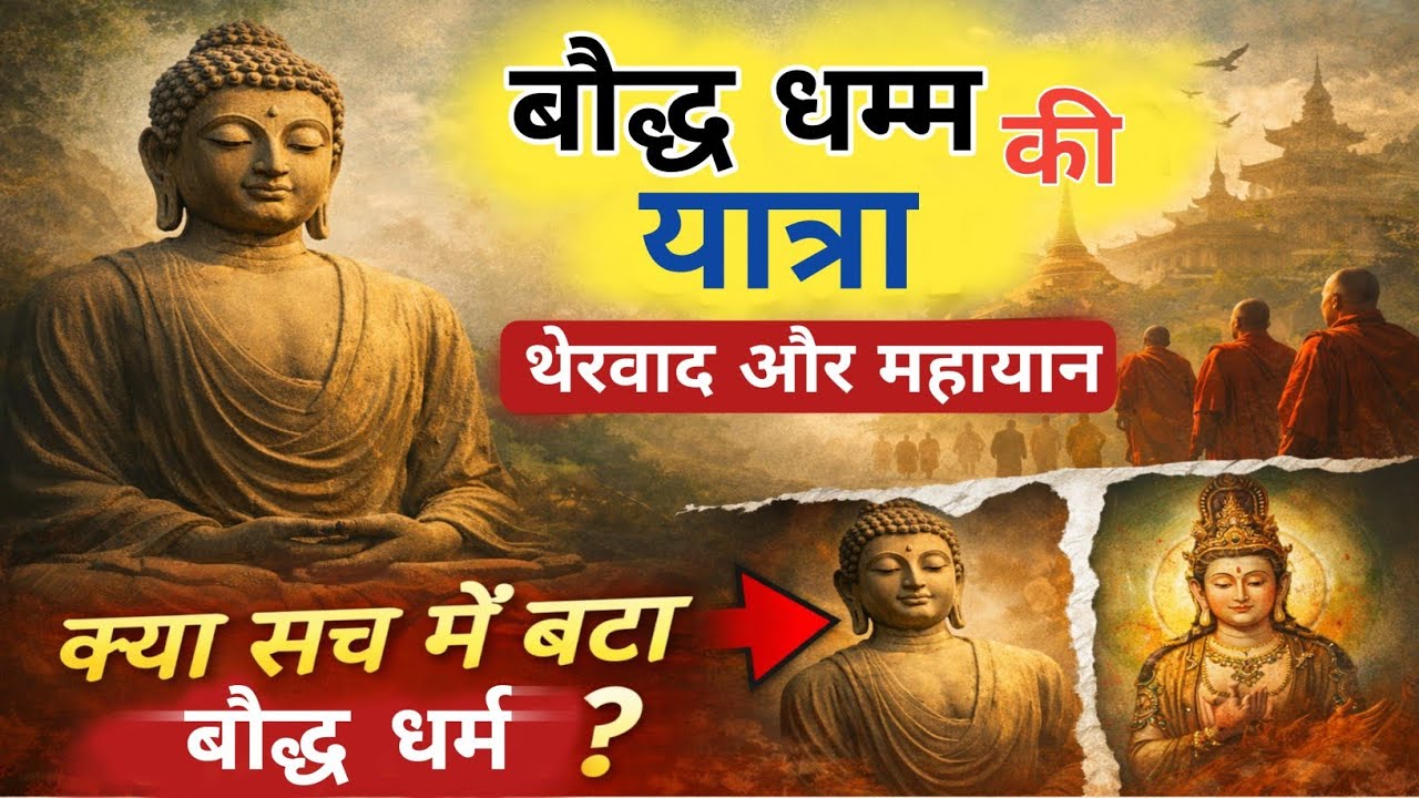 “एक बुद्ध धम्म, दो मार्ग क्यों? | Theravada & Mahayana – The Truth of Buddhism Split”