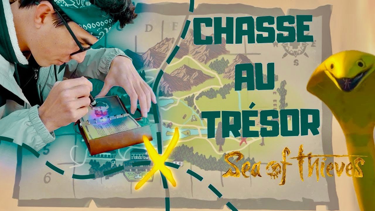 J’ai organisé une CHASSE AU TRÉSOR inspirée de Sea of Thieves ! 🏴‍☠️🔥