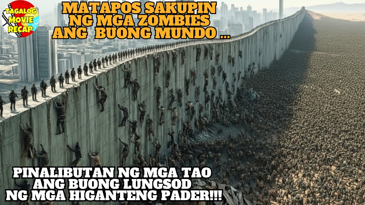 🔴MATAPOS SAKUPIN NG MGA ZOMBIE ANG MUNDO,NAGTAYO ANG  TAO NG MGA HIGANTENG PADER MOVIE RECAP TAGALOG
