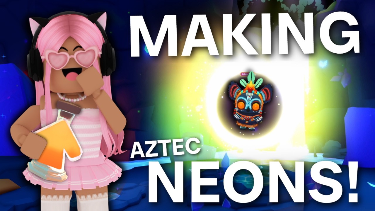i made AZTEC MEGAS + NEONS for tickets in adopt me...