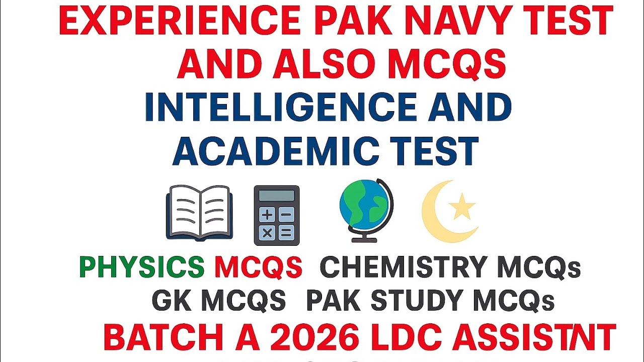PAK NAVY Batch A 2026 Test Experience & Most Important MCQs | LDC UDC Assistant Storeman Preparation
