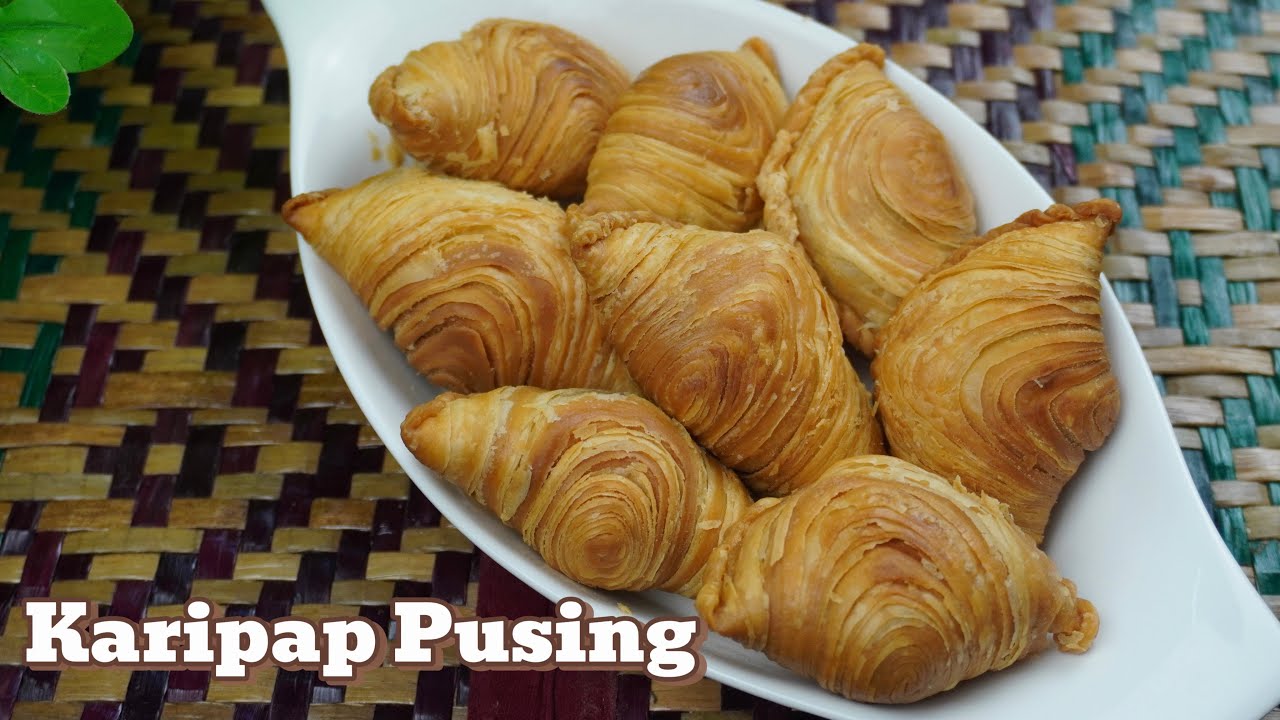 Karipap Pusing | tips & teknik rangup, tak mudah berderai, kurang serap minyak | Spiral Curry Puffs