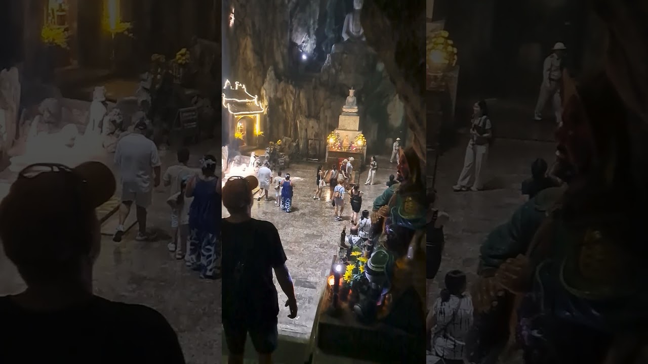 Journey into the underground temples of Marble Mountain 🇻🇳 #vietnam #travel #buddhiststory