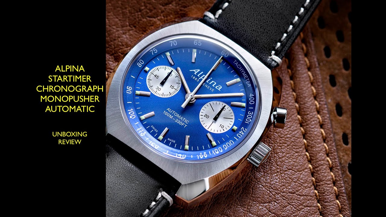 Alpina Startimer Chronograph Monopusher Automatic AL-727LNN4H6 Watch | Review Valjoux Relogios