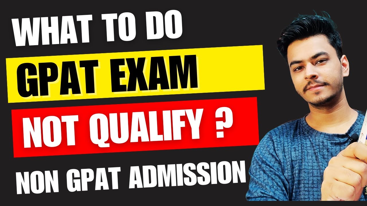I am not GPAT Qualified 😔 What to do now ?