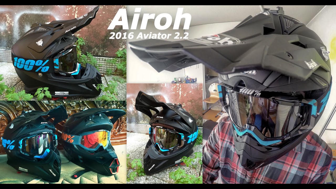 AIROH Aviator 2.2 / FOX V1 helmet 2016 Matte Black