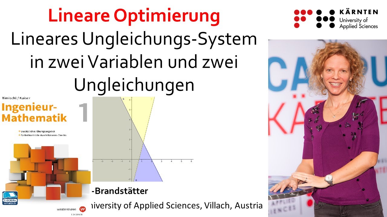 Lineare Optimierung - Lineares Ungleichungssystem in zwei Variablen und vier Ungleichungen