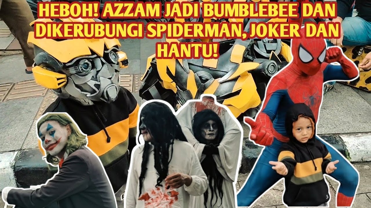 AZZAM KETEMU HANTU PALING SERAM & SUPER HERO ASLI! JALAN-JALAN DI ASIA AFRIKA BIKIN KAGET!