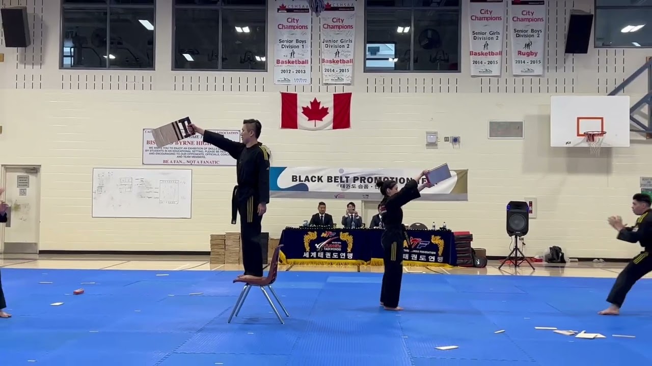 Black Belt Taekwondo Master’s Taekwondo demonstration