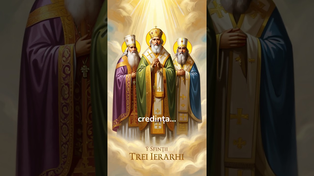 ✝ Sfinții Trei Ierarhi | Vasile cel Mare, Grigorie Teologul și Ioan Gură de Aur       