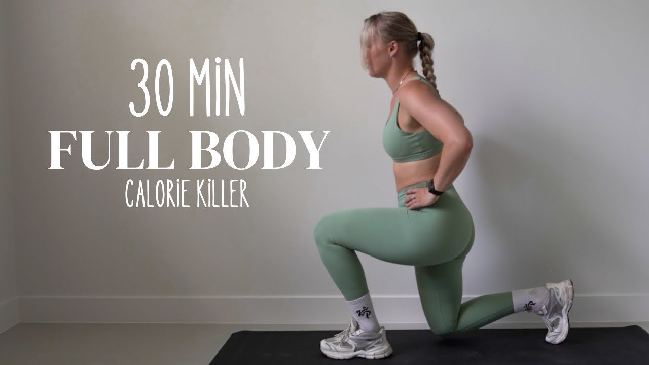 30 MIN FULL BODY WORKOUT! sweaty calorie killer!