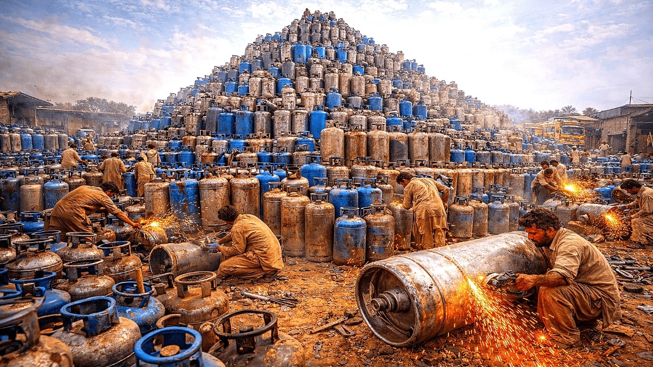 From Raw Steel to Gas Cylinder !! Pakistan’s Industrial Process That Will Amaze You