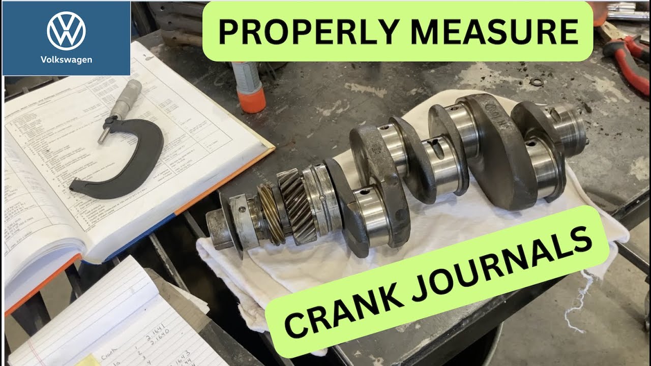 Properly Measure Crank Journals - VW Aircooled 1600