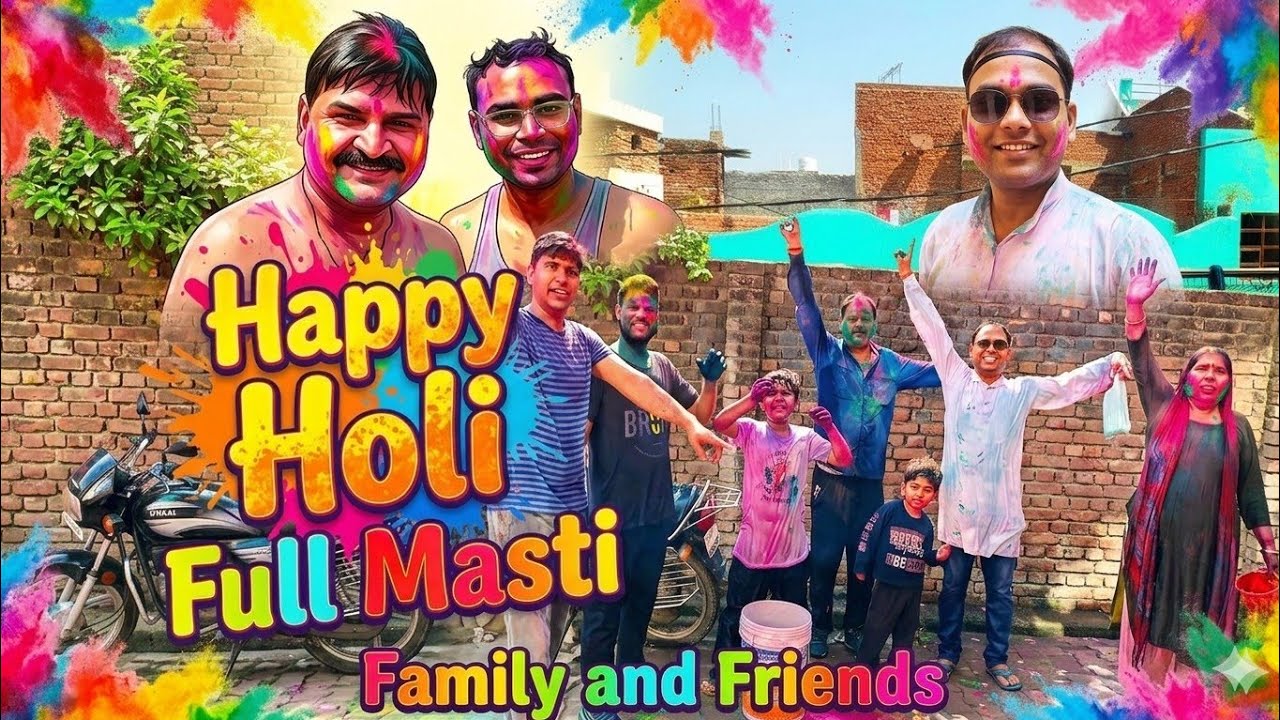2026 Ki Sabse Mast Holi 🫟 | Family & Friends Ke Sath Rang, Pichkari Aur Full Masti | Aligarh Vashi |