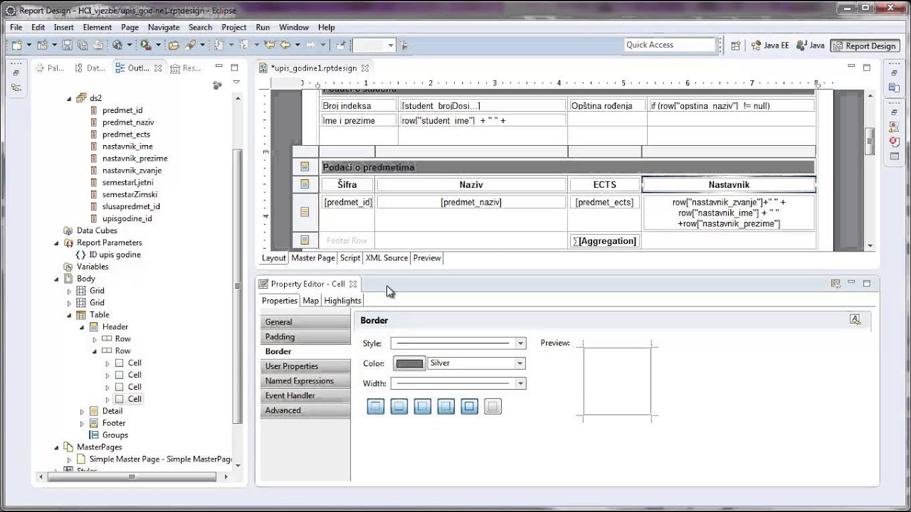 HCI Vježbe 13 (Business Intelligence and Reporting Tools 2)