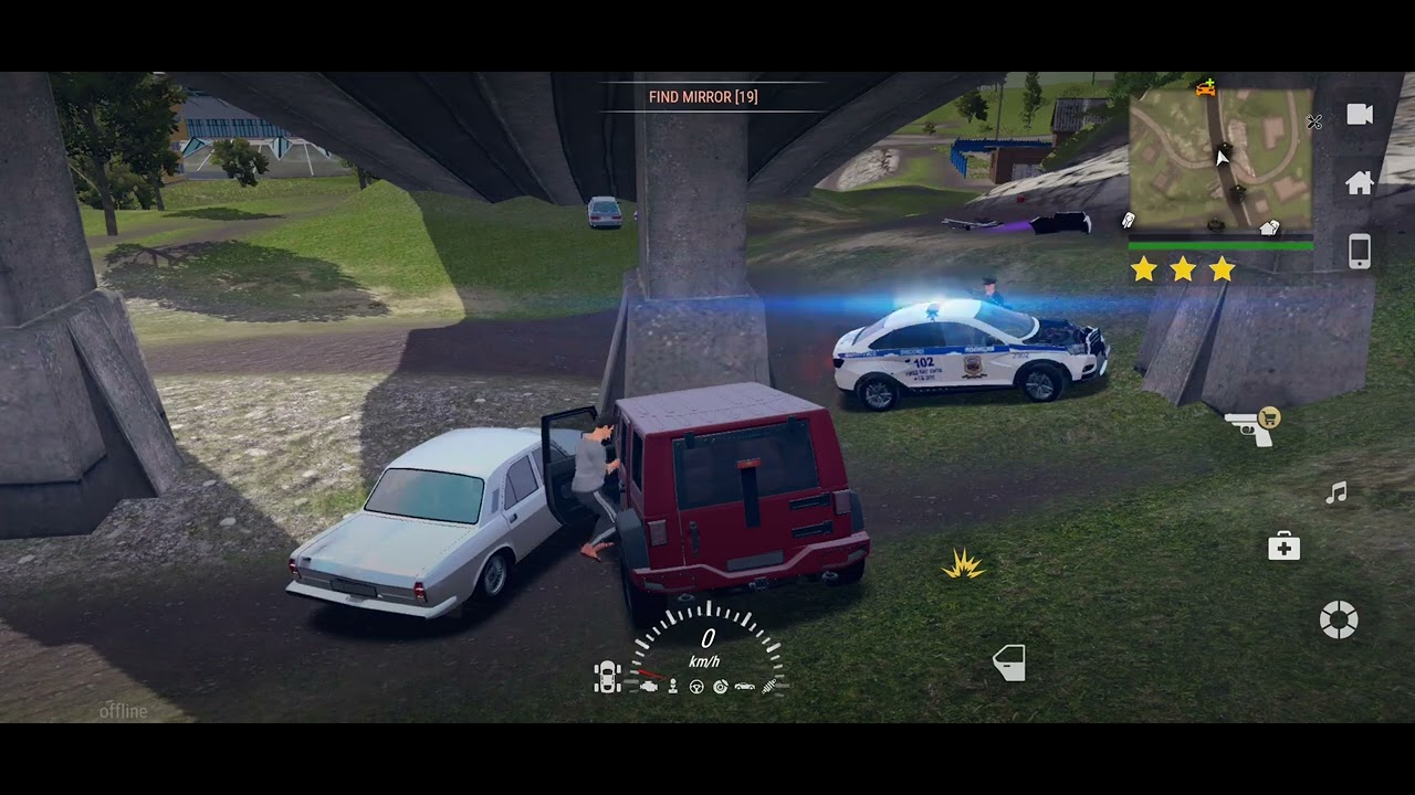 If was a full of counter terrorist kind of situation on national highway in a game of car rush