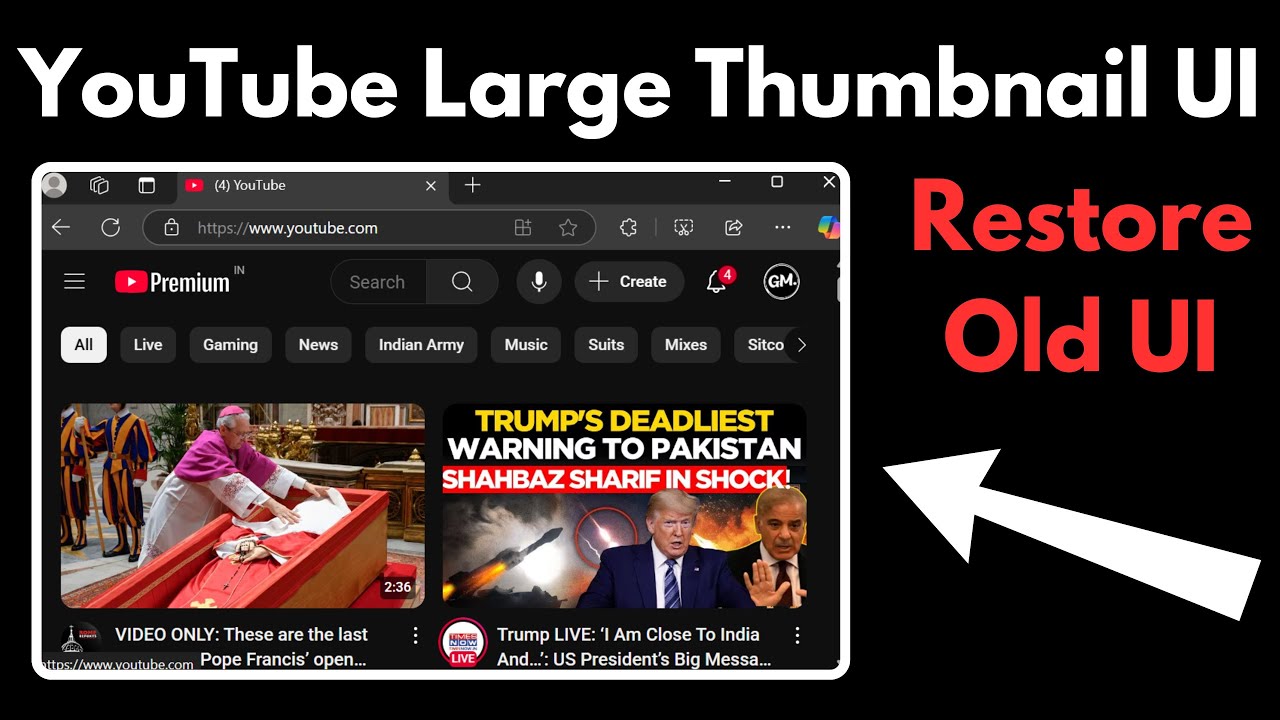 Fix YouTube&rsquo;s New Large Thumbnail Homepage (Easily Restored!)