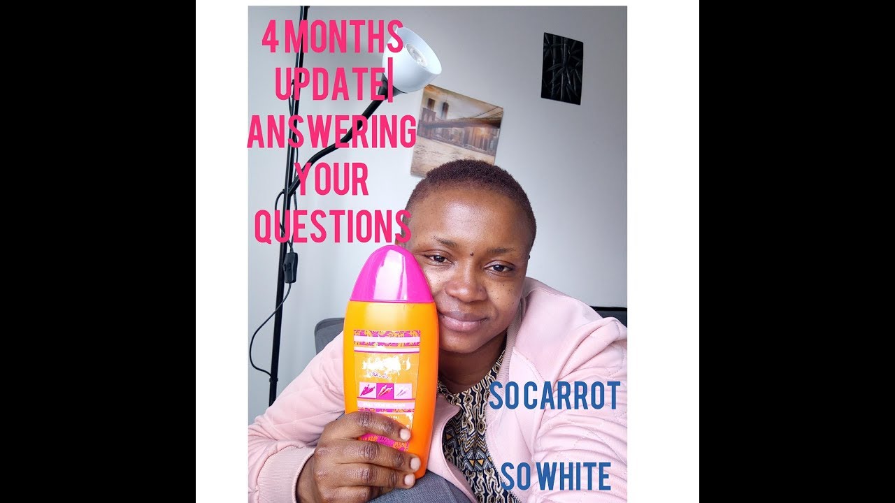 4months update  so carrot so white| does it bleach?|Answering your questions| bareface