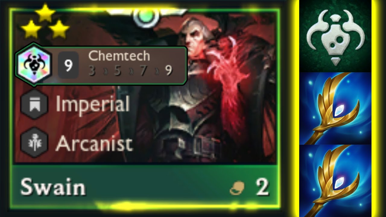 3 star chemtech Swain⭐⭐⭐ | TFT Set 6