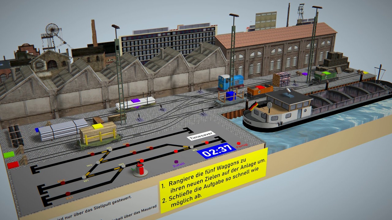 Drei Minuten virtuelle Billerbahn