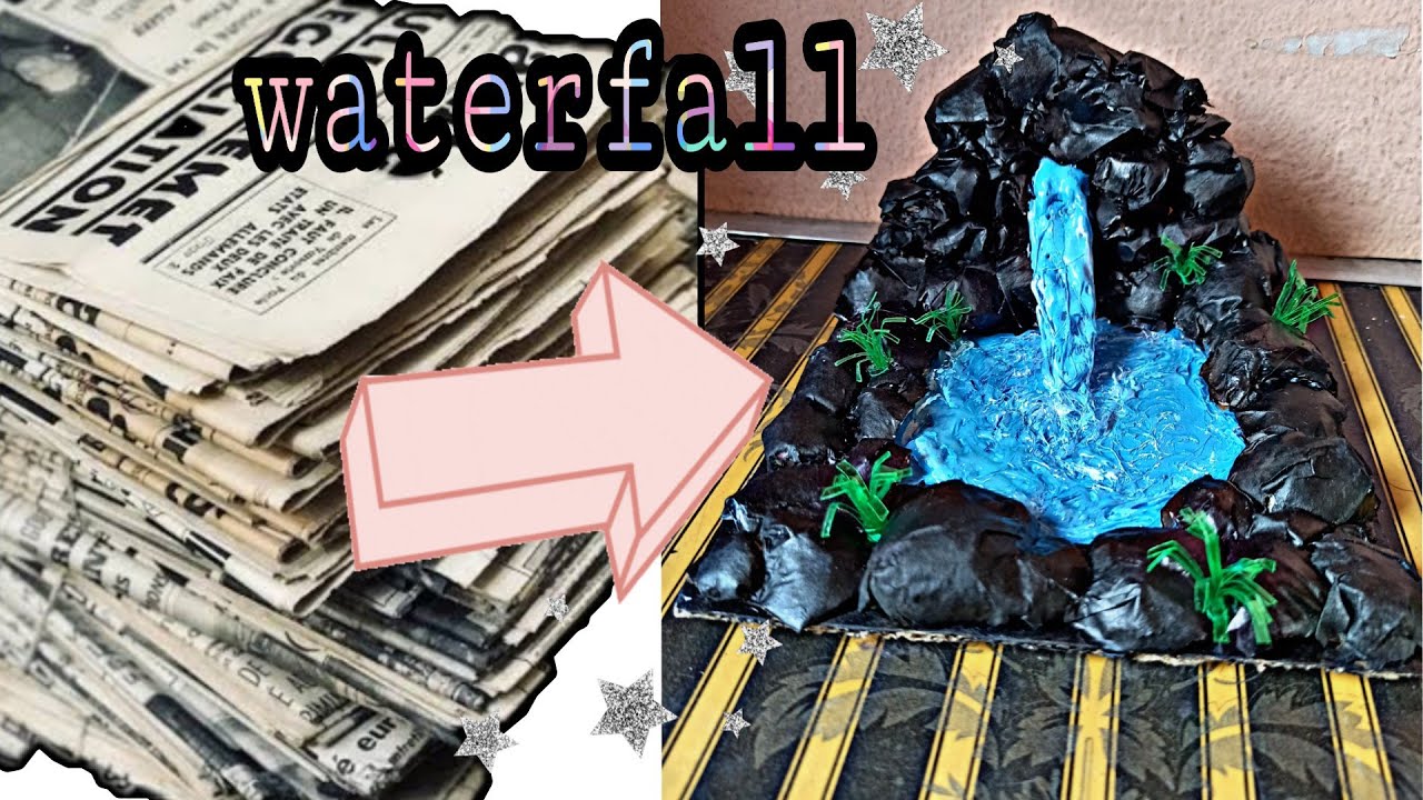 Waterfall model tutorial! | With NEWSPAPER|T's Crafty World